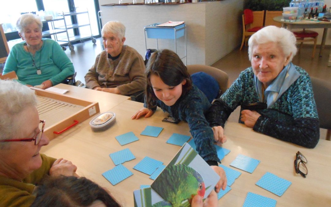 Dernière visite des CP-CE à l’EHPAD