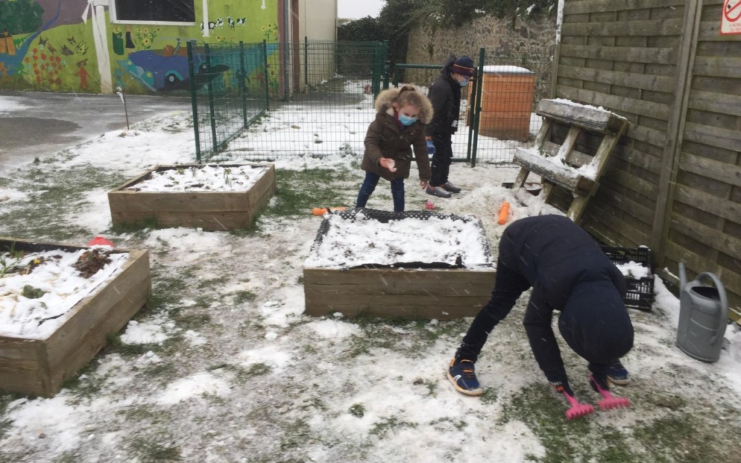 Sainte-Famille sous la neige